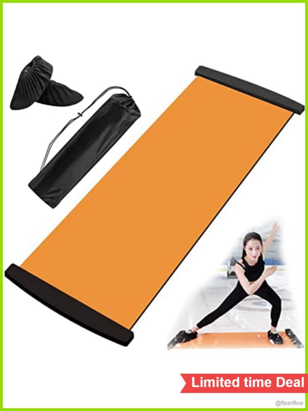 Slide Board for Balance Training Low-Impact Indoor Workouts with Booties